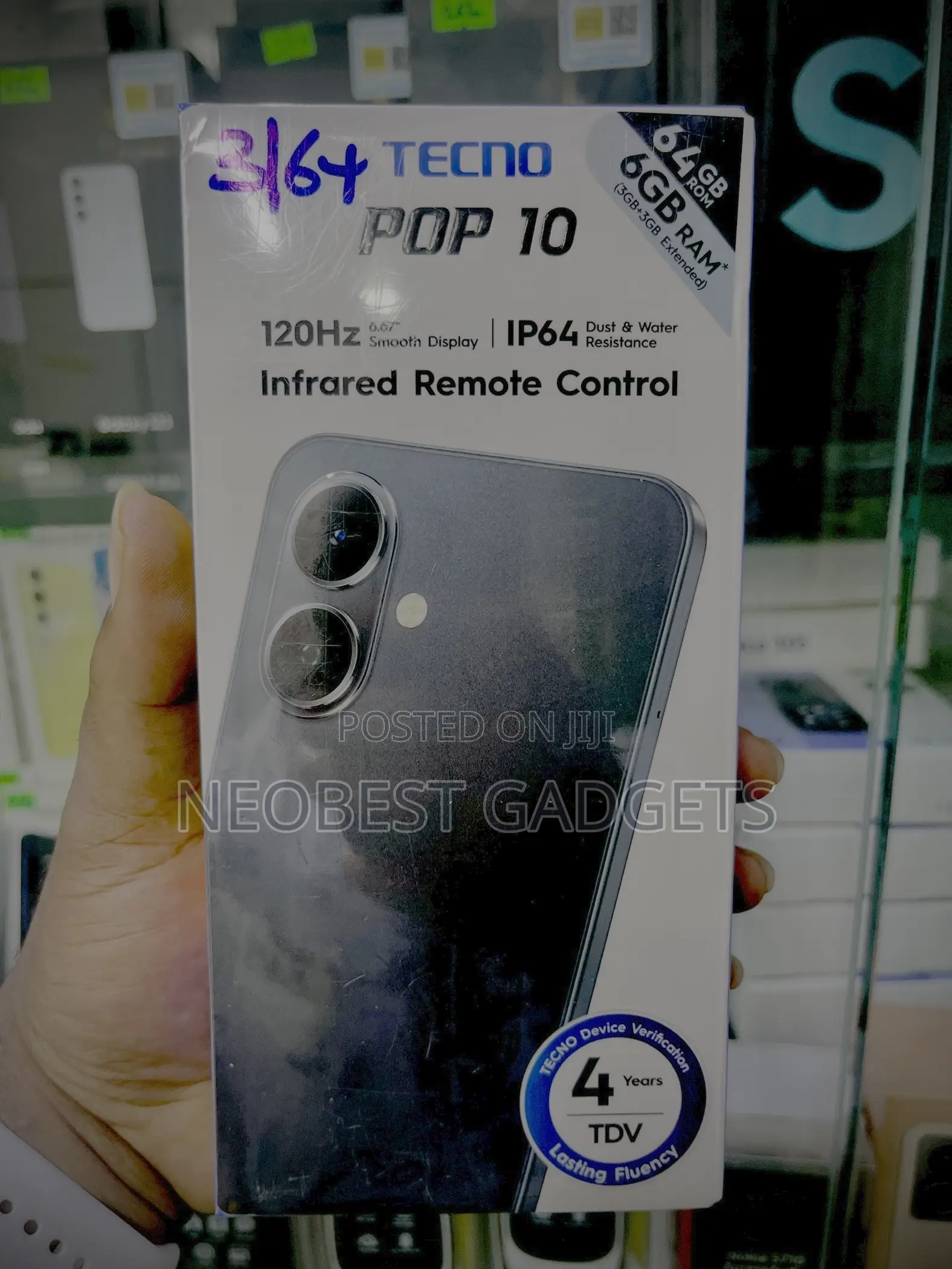 New Tecno Pop 10 64 GB Black