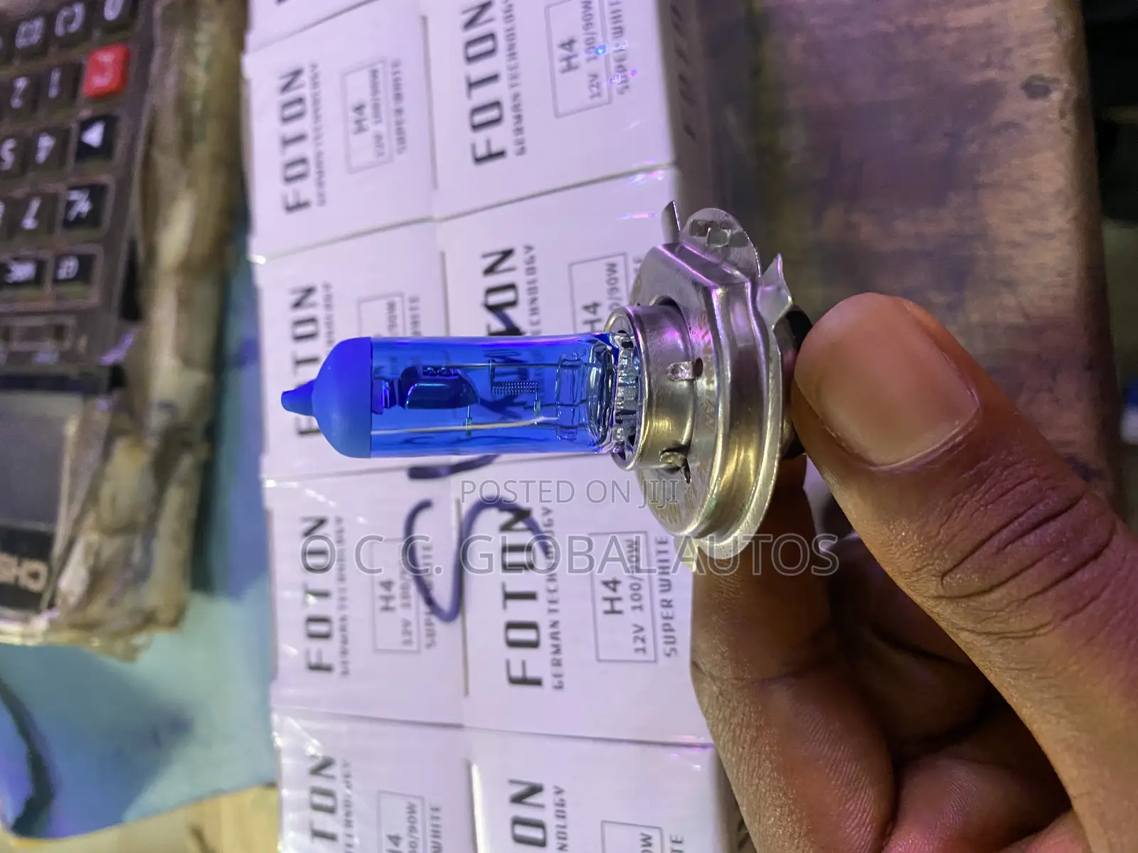 Original H4 Bulb Blue Glass 💡 Halogen