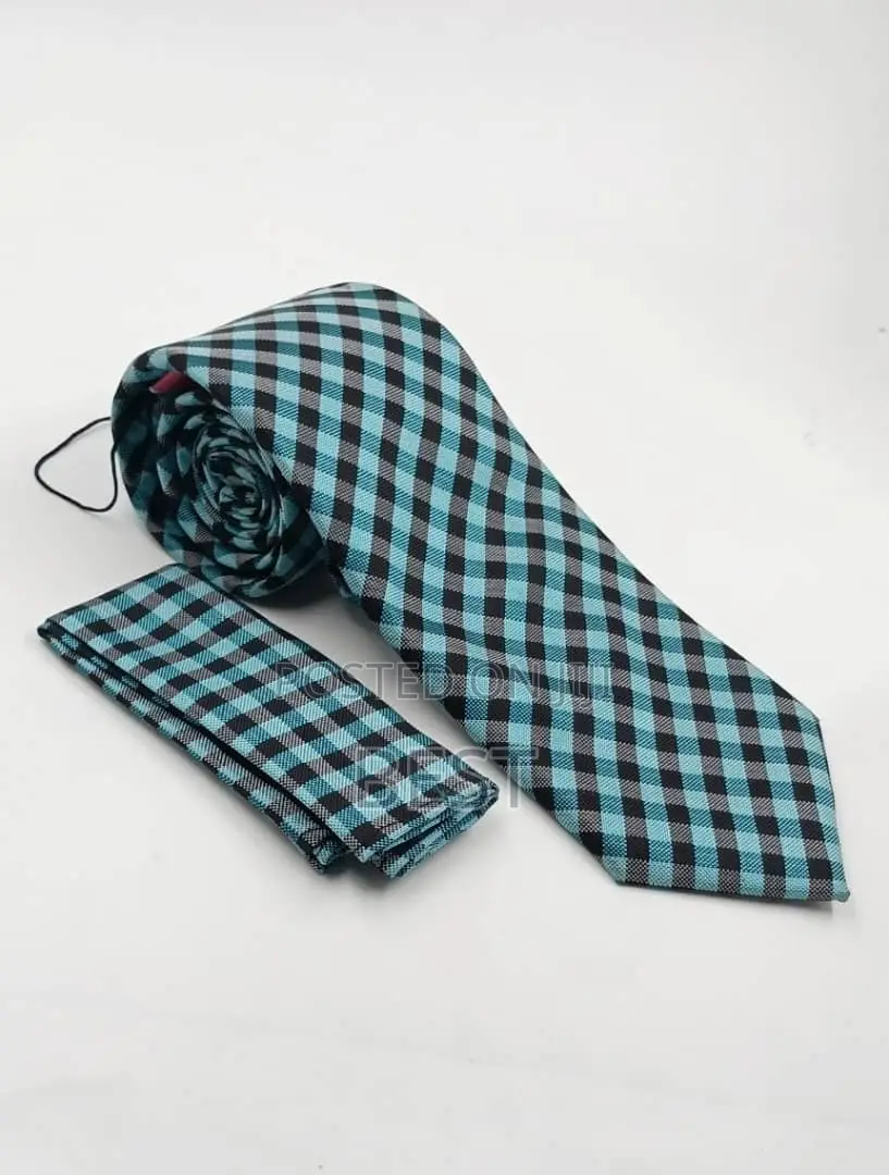 Stripes Luxury Ties With Pocket Hanky
