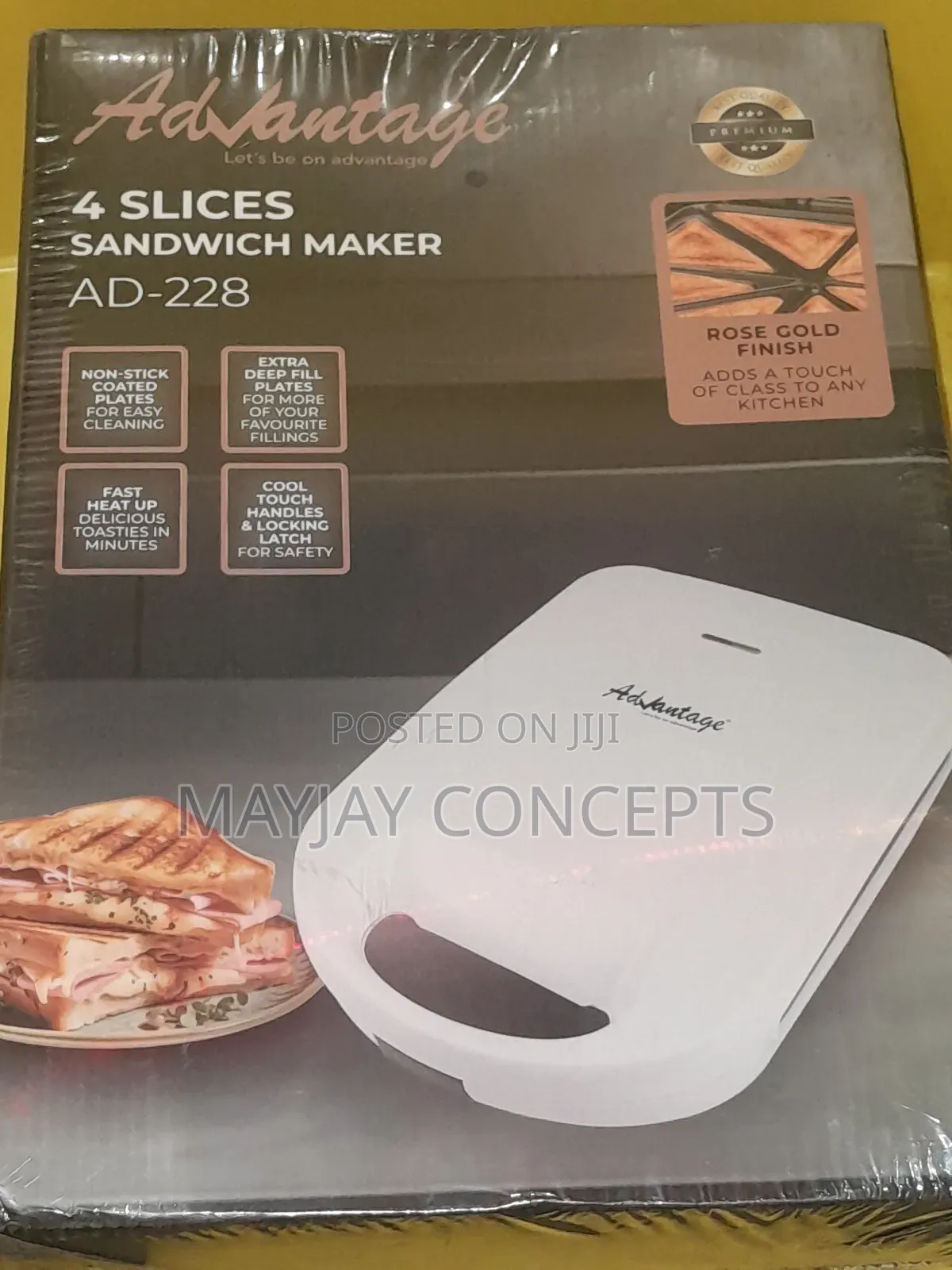 Advantage Ad-228 4-Slice Toaster/Sandwich Maker