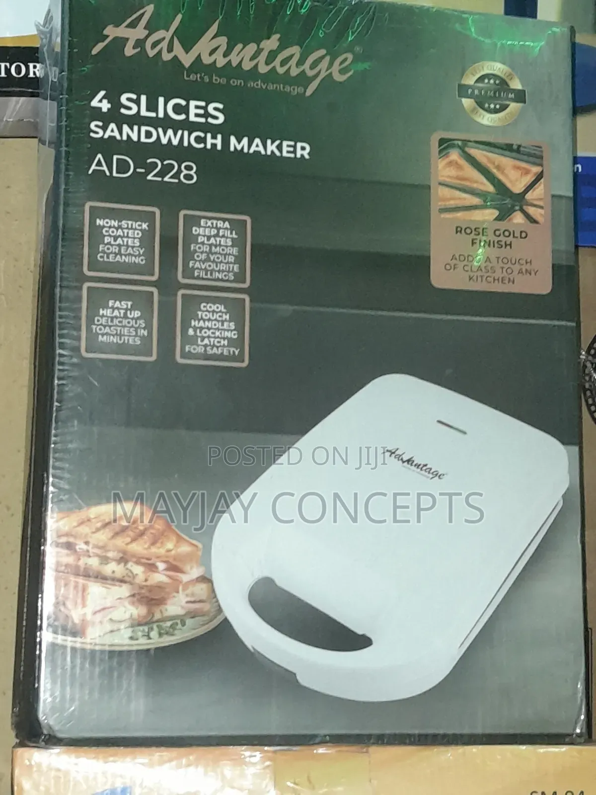Advantage Ad-228 4-Slice Toaster/Sandwich Maker