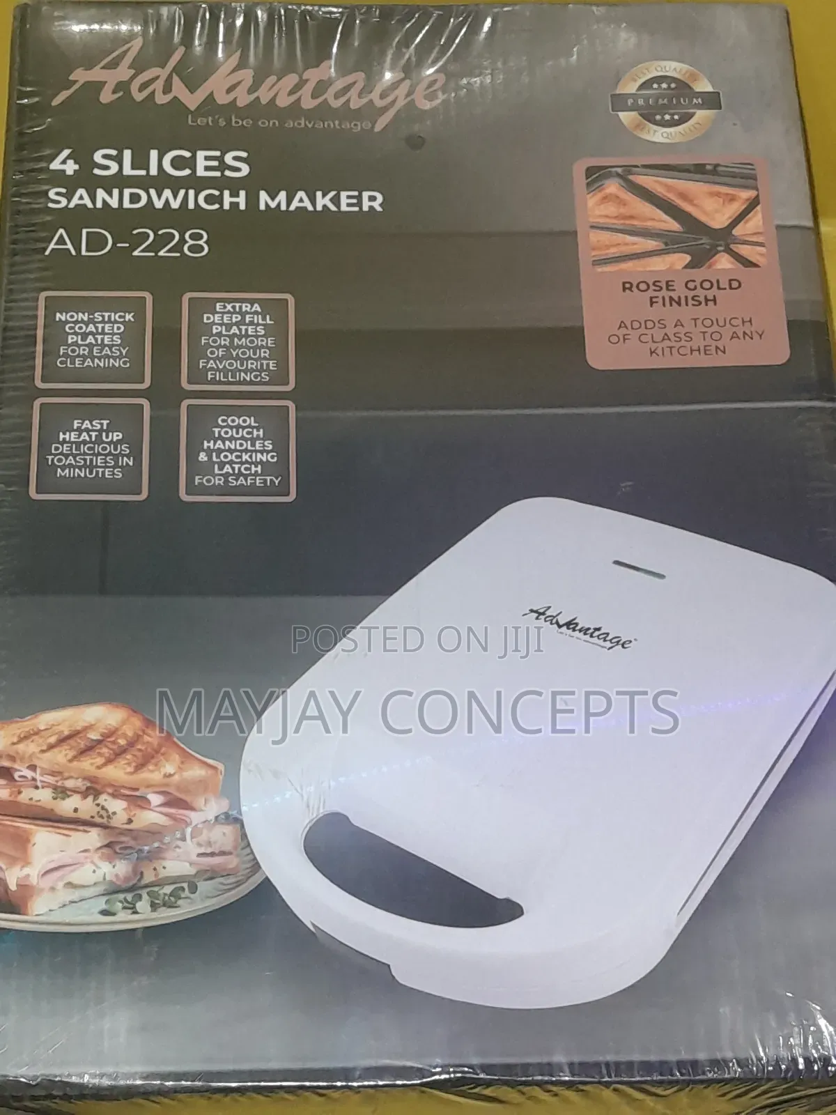 Advantage Ad-228 4-Slice Toaster/Sandwich Maker