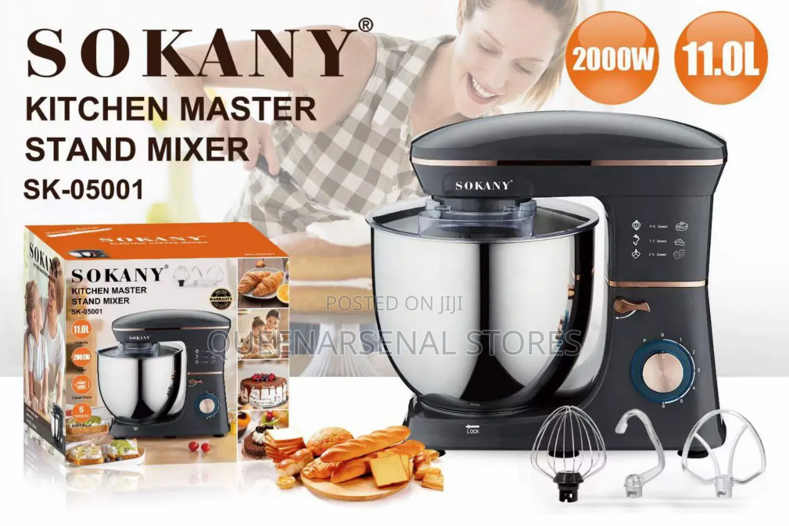 Sokany 11ltrs Stand Mixer