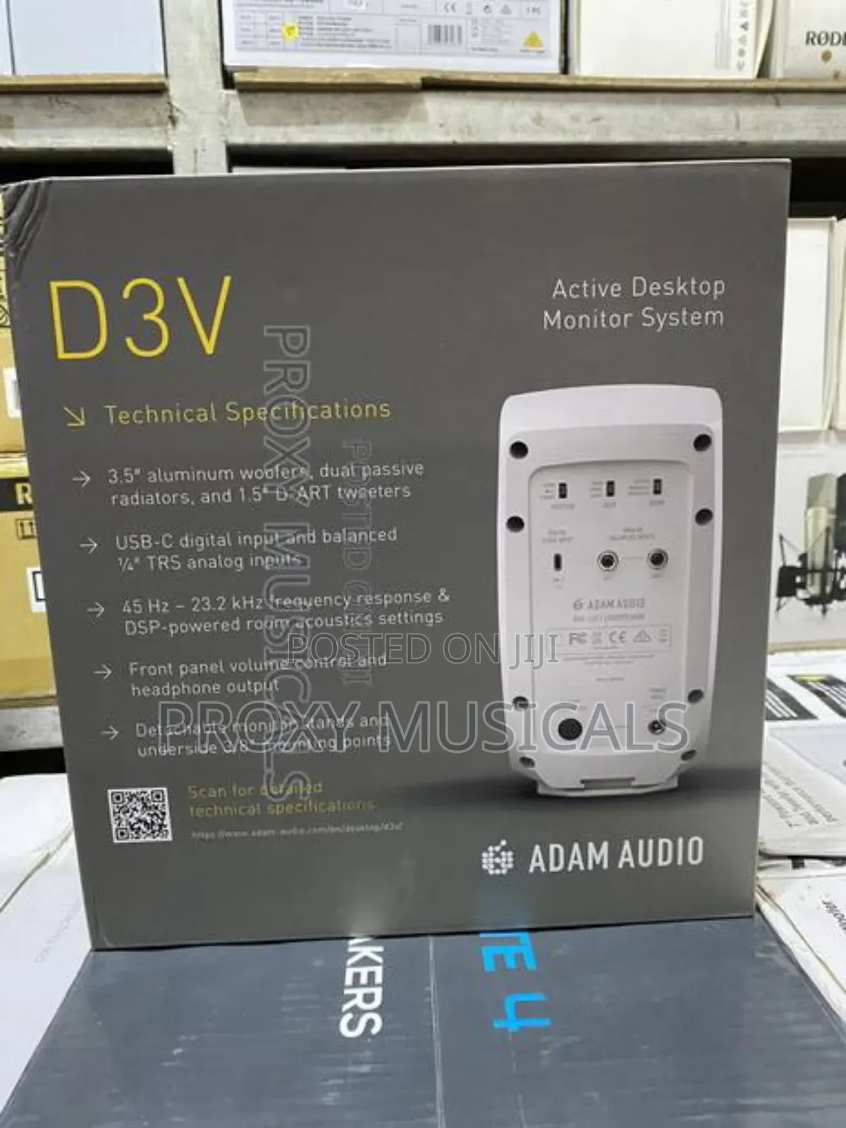 Adam Audio D3v Active Desktop Monitor Speaker