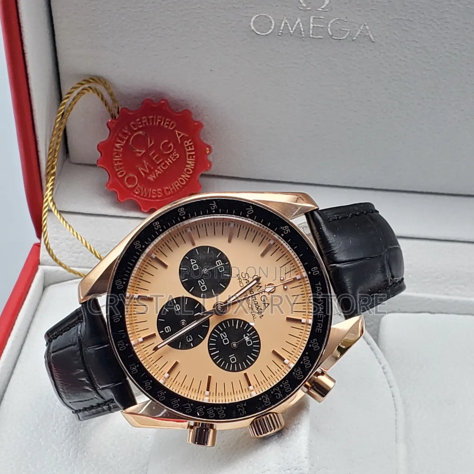 Omega Quality Luxury Men Genuine Leather Wristwatch Hnikk