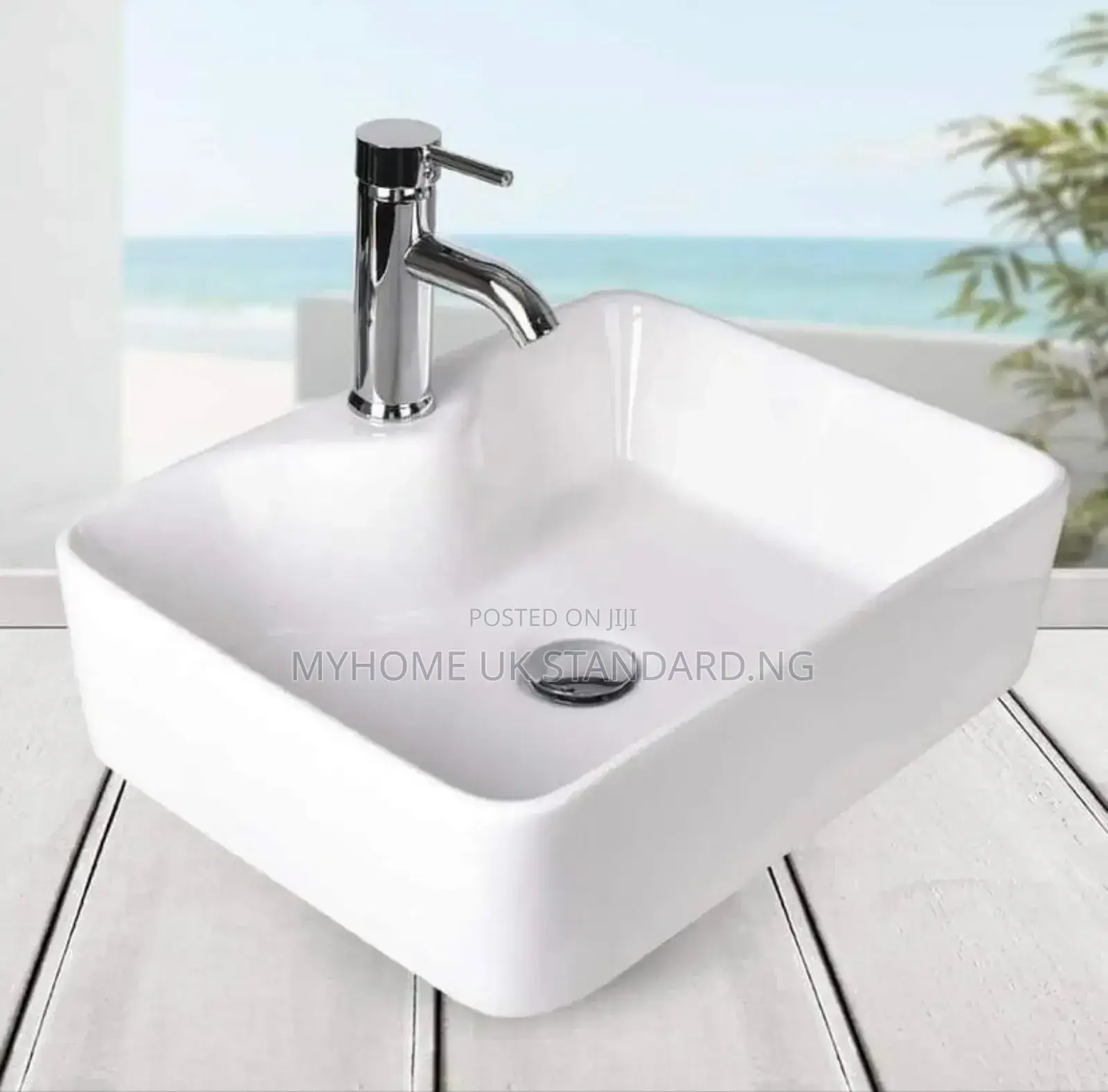 Counter Top Wash Hand Basin With Single Tap