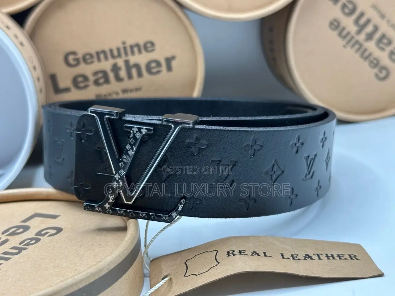 Louis Vuitton Quality Luxury Men Genuine Leather Belt