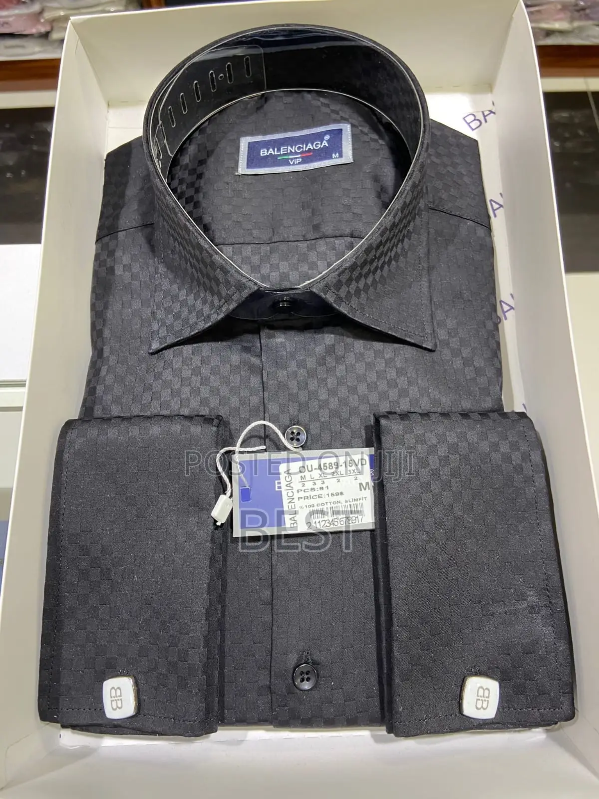 Balenciaga Vip Patterned Italian Shirts for Men of Class