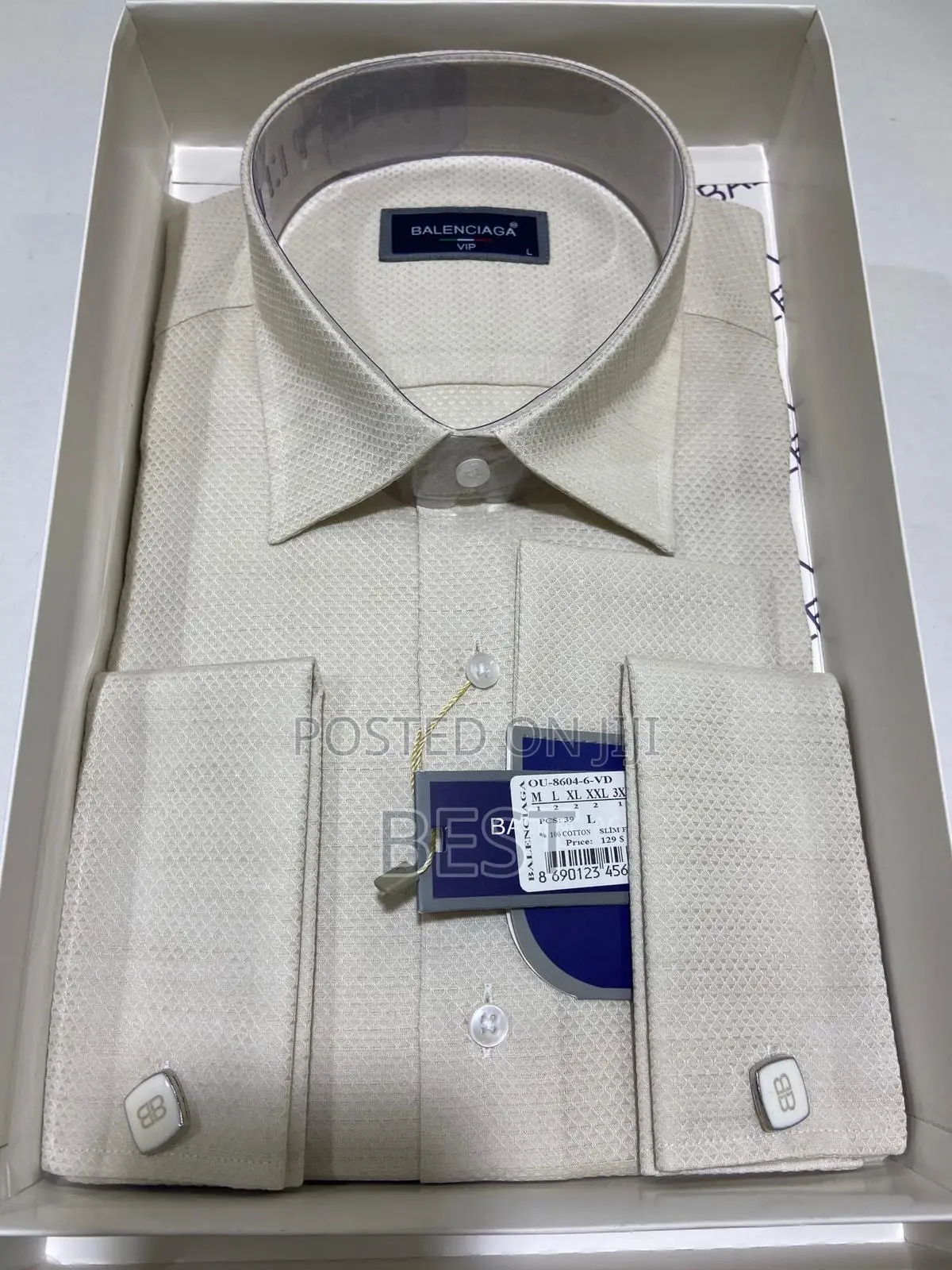 Balenciaga Vip Patterned Italian Shirts for Men of Class