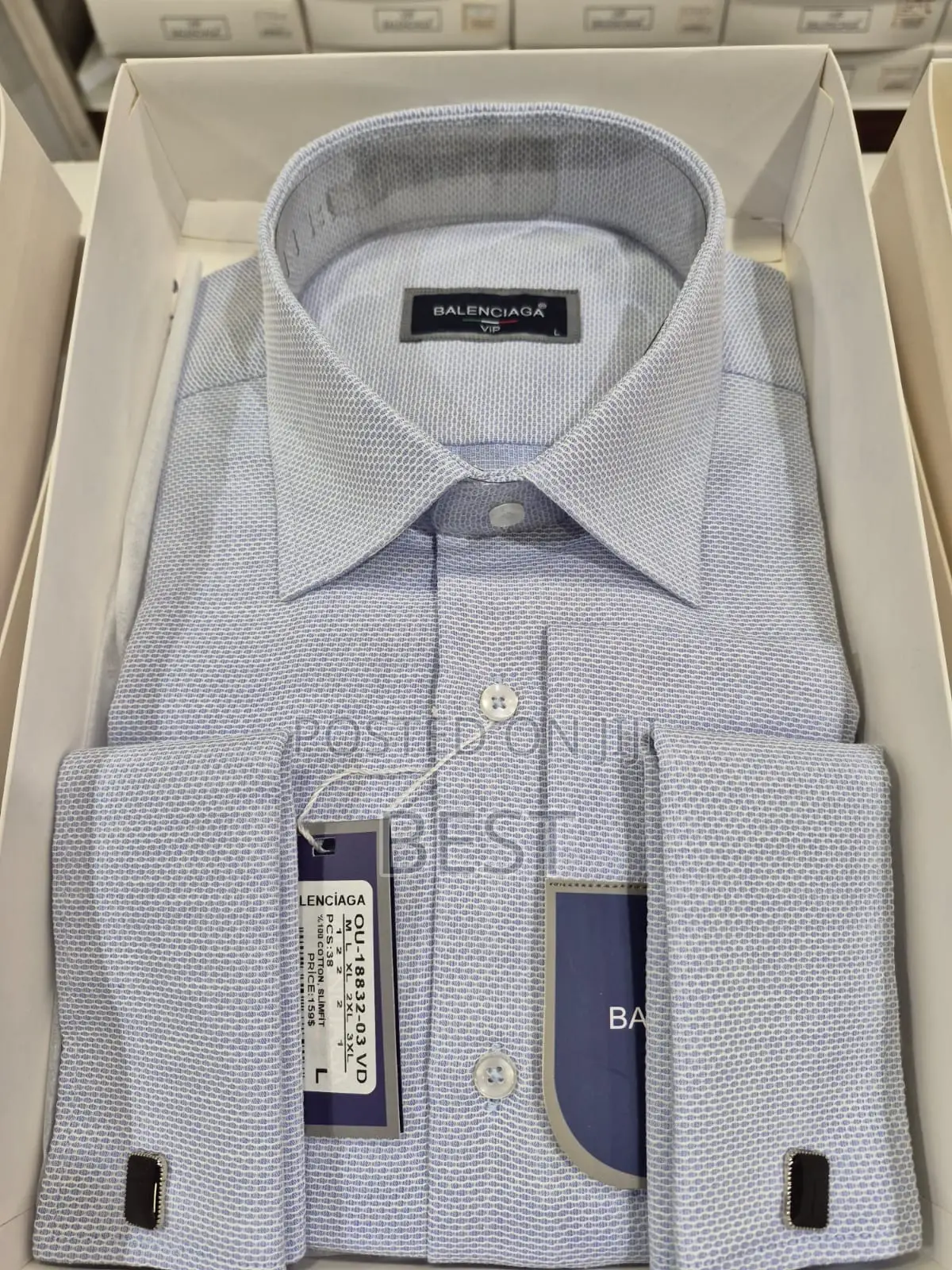 Balenciaga Vip Patterned Italian Shirts for Men of Class
