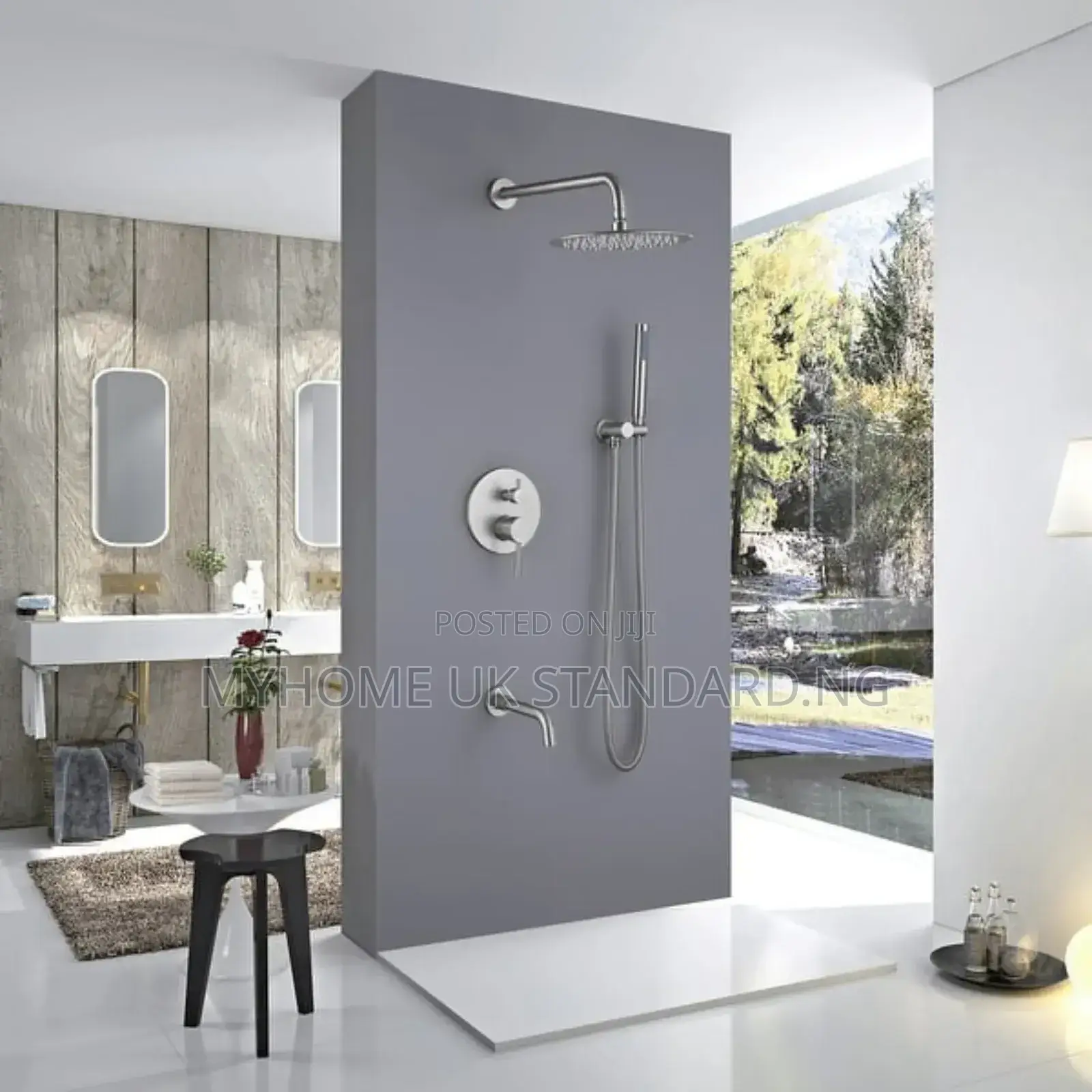 England Condit Shower Chrome Complete Set