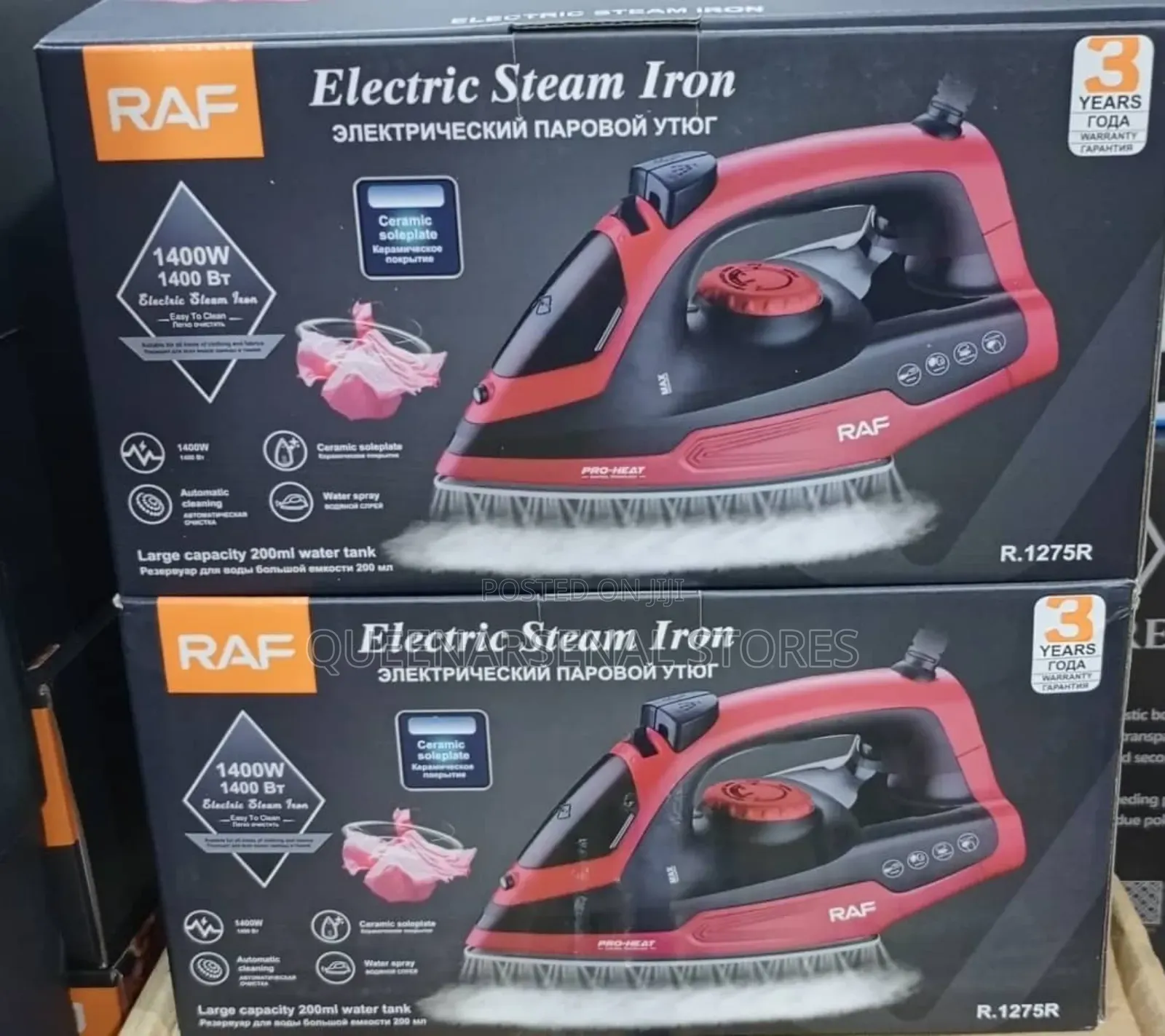 Electric Steam Iron -- 1400watts