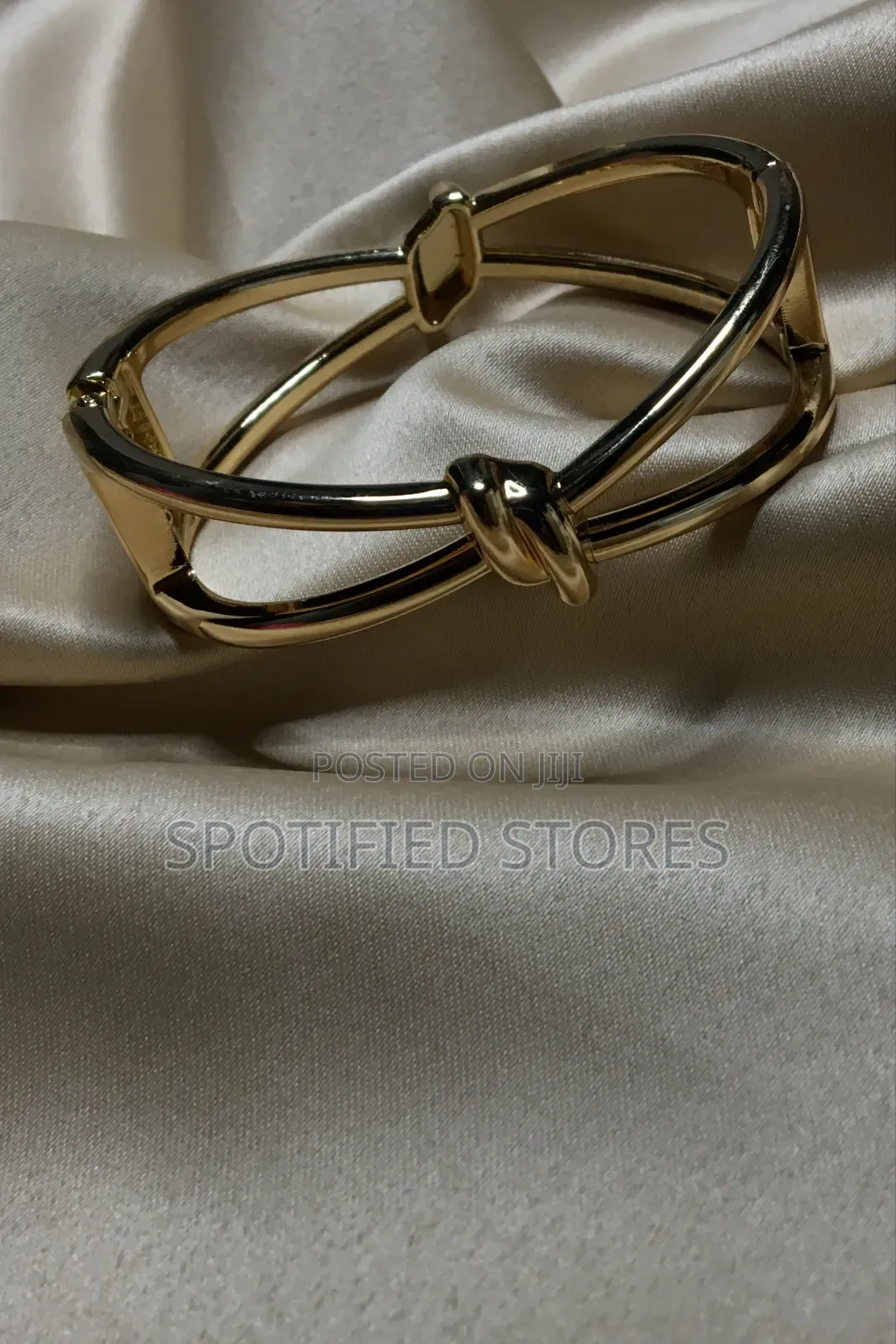 Knot Tied Gold Bracelet