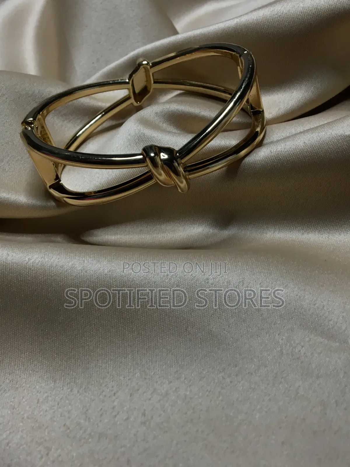 Knot Tied Gold Bracelet