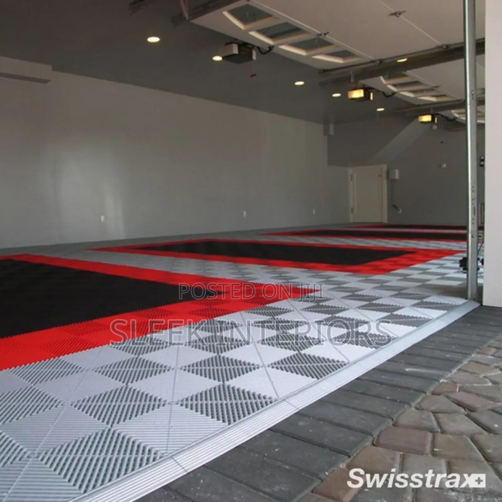 Modular Interlocking Ripped Vented Garage Floor