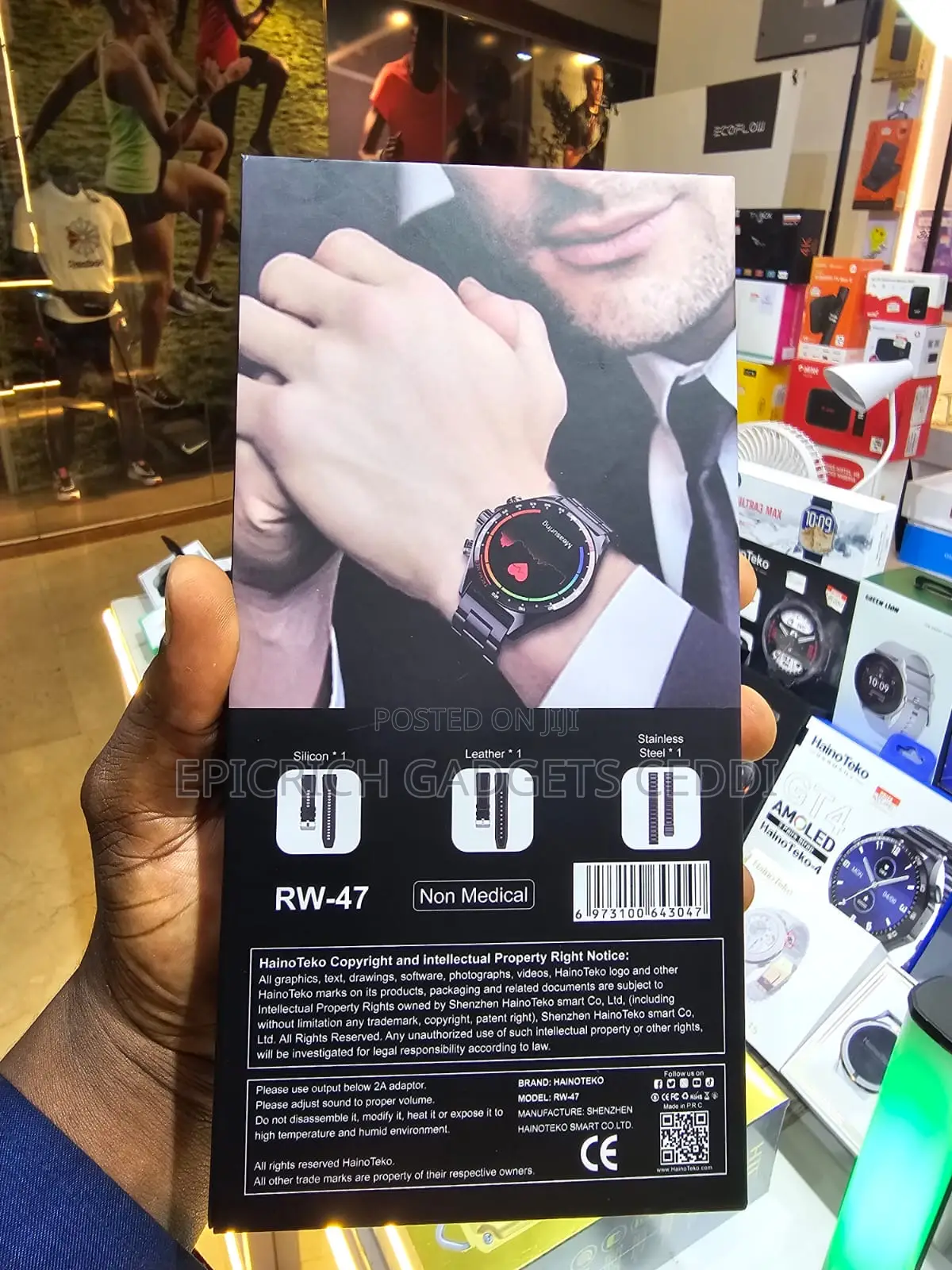 Hainoteko Rw-47 Amoled Smart Watch With NFC Healthtracking