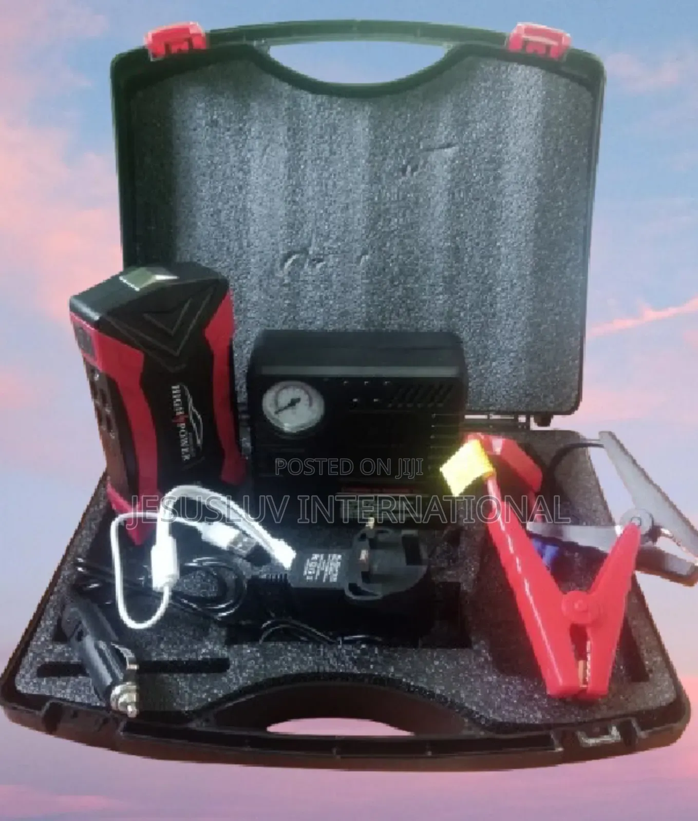 Jump Starter for Jeep,Suv Car With Tyre Inflator Pump 12v