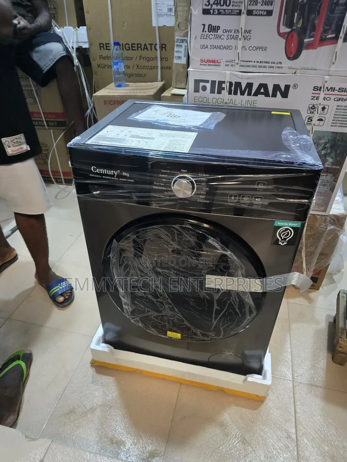 Wash and Dry Century Washing Machine Front Loader 8kg Invert