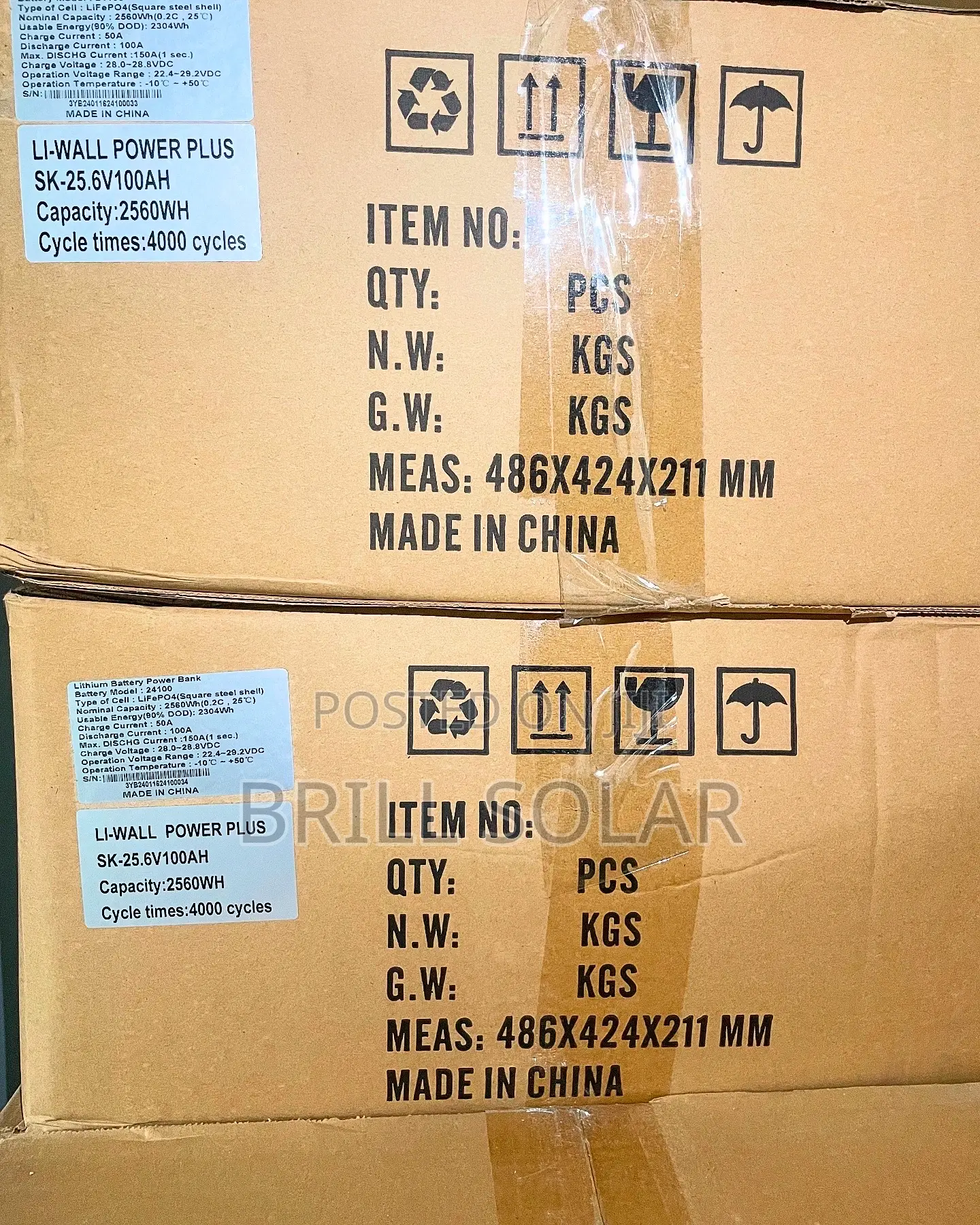 2.56kwh-25.6v Sako Solar Lithium Battery (Li-Wall Series)