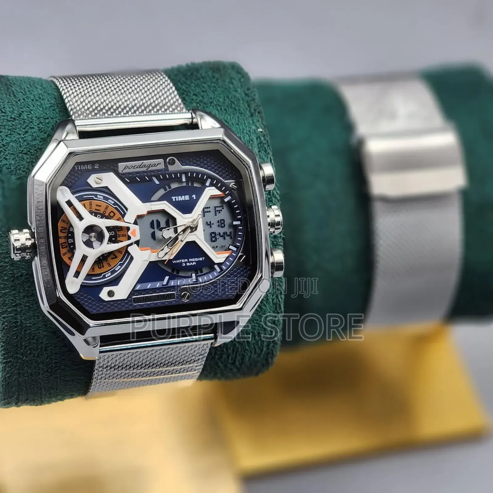 Poedagar Mesh Strap  Quality  Men's- Wristwatch