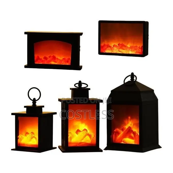 Led Fireplace Lantern for Decoration