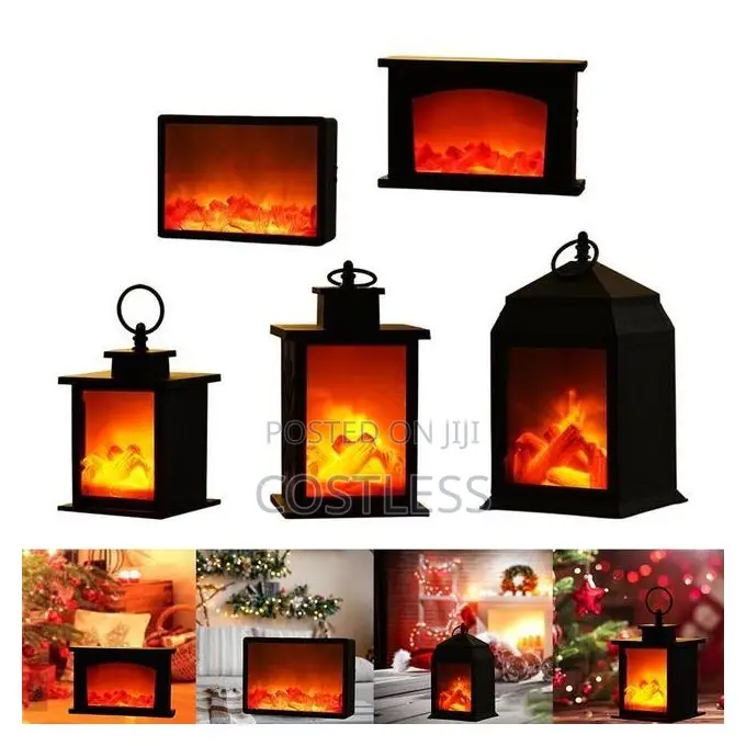 Led Fireplace Lantern for Decoration