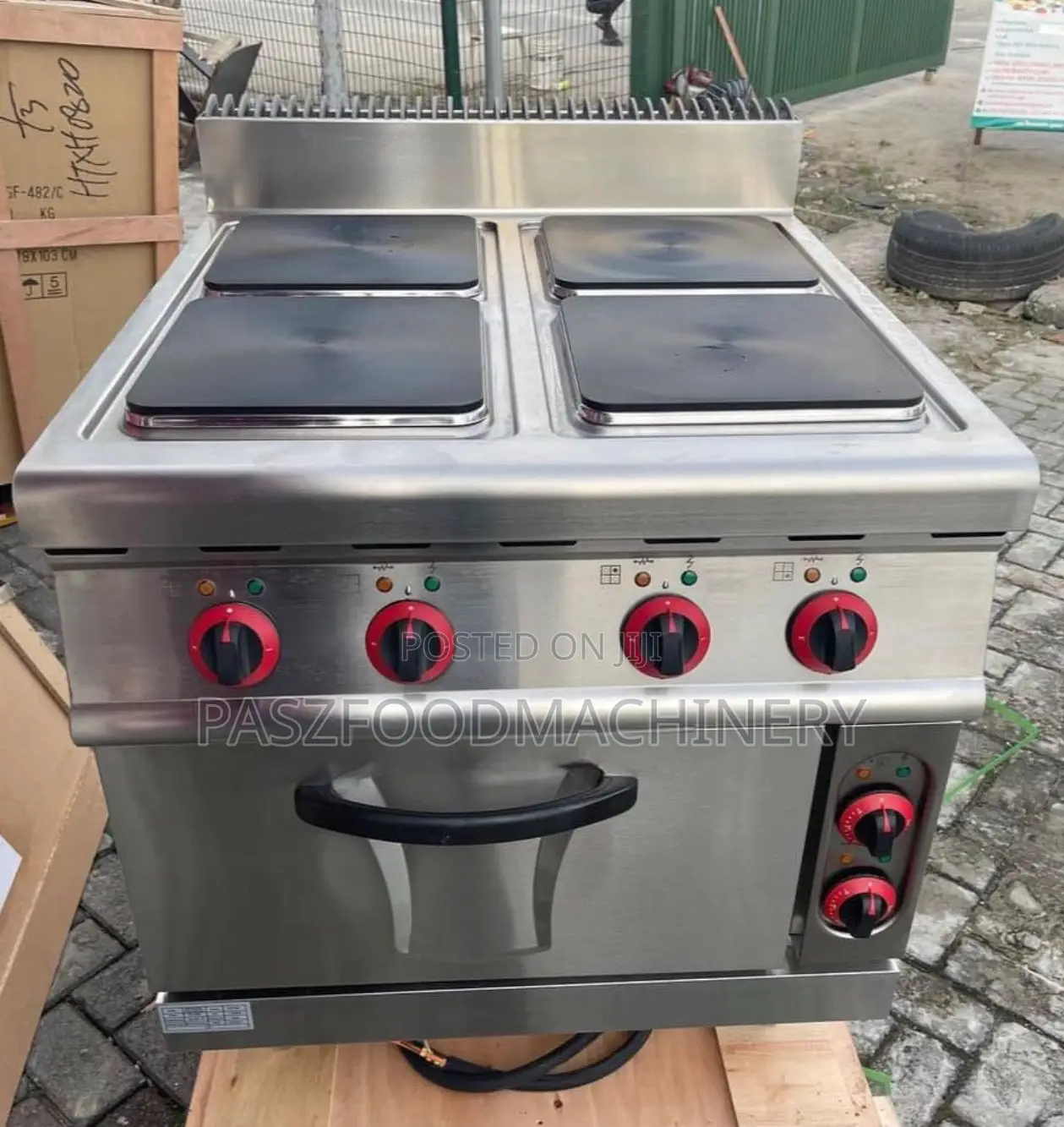 Electric 4-plate Cooker With Cabinet