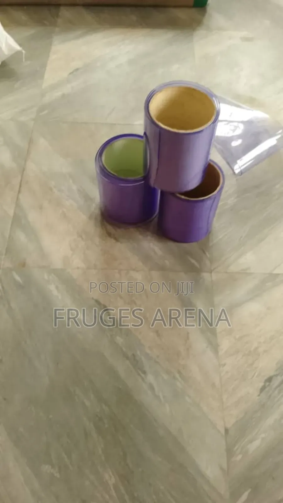 2mm X 200mm X 50m Pvc Strip Curtains + 3 Galvanized Hangers