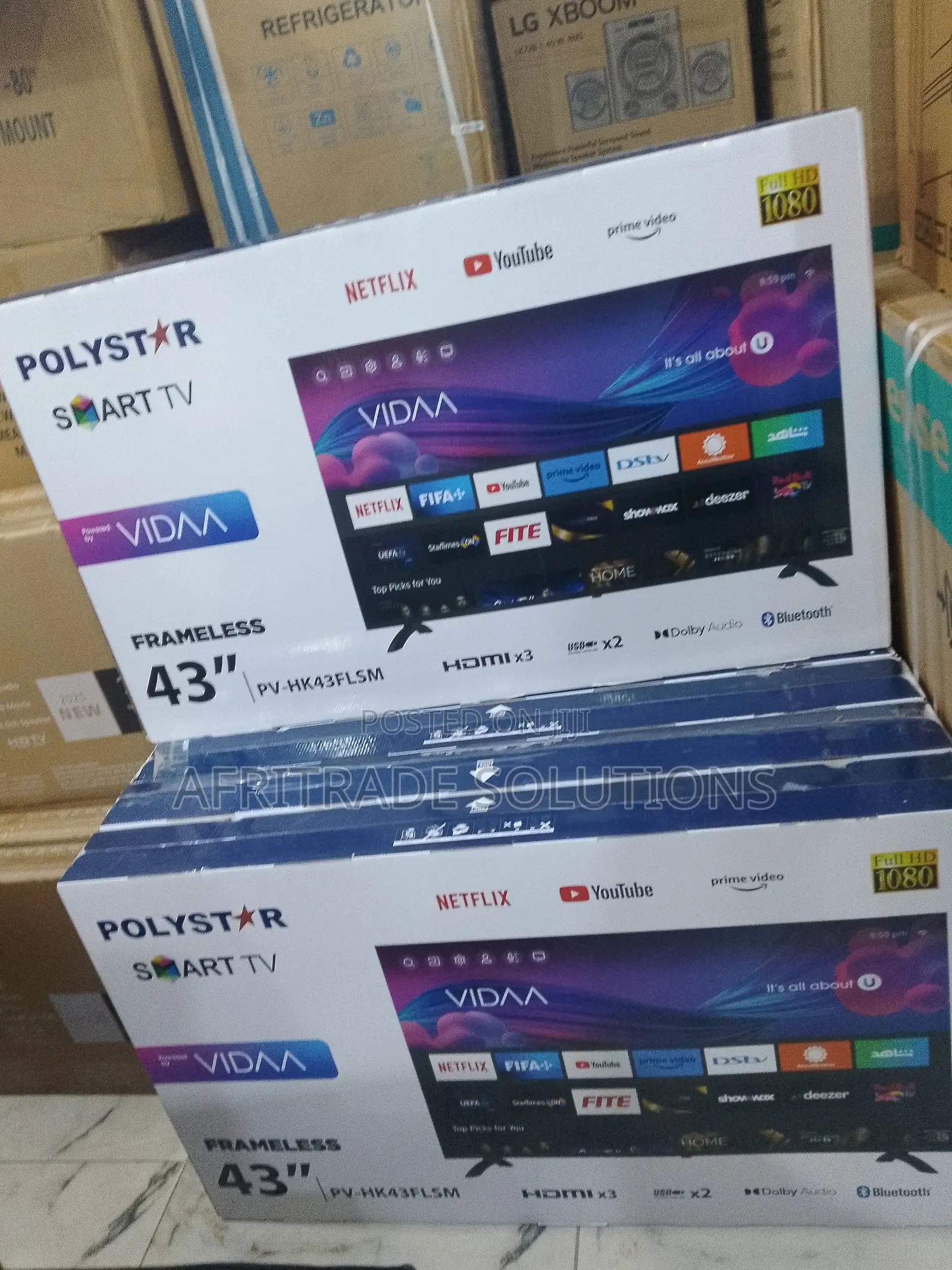 Polystar Pv‐Hk43flsm 43′′ Smart Vidaa Tv – Netflix Youtube