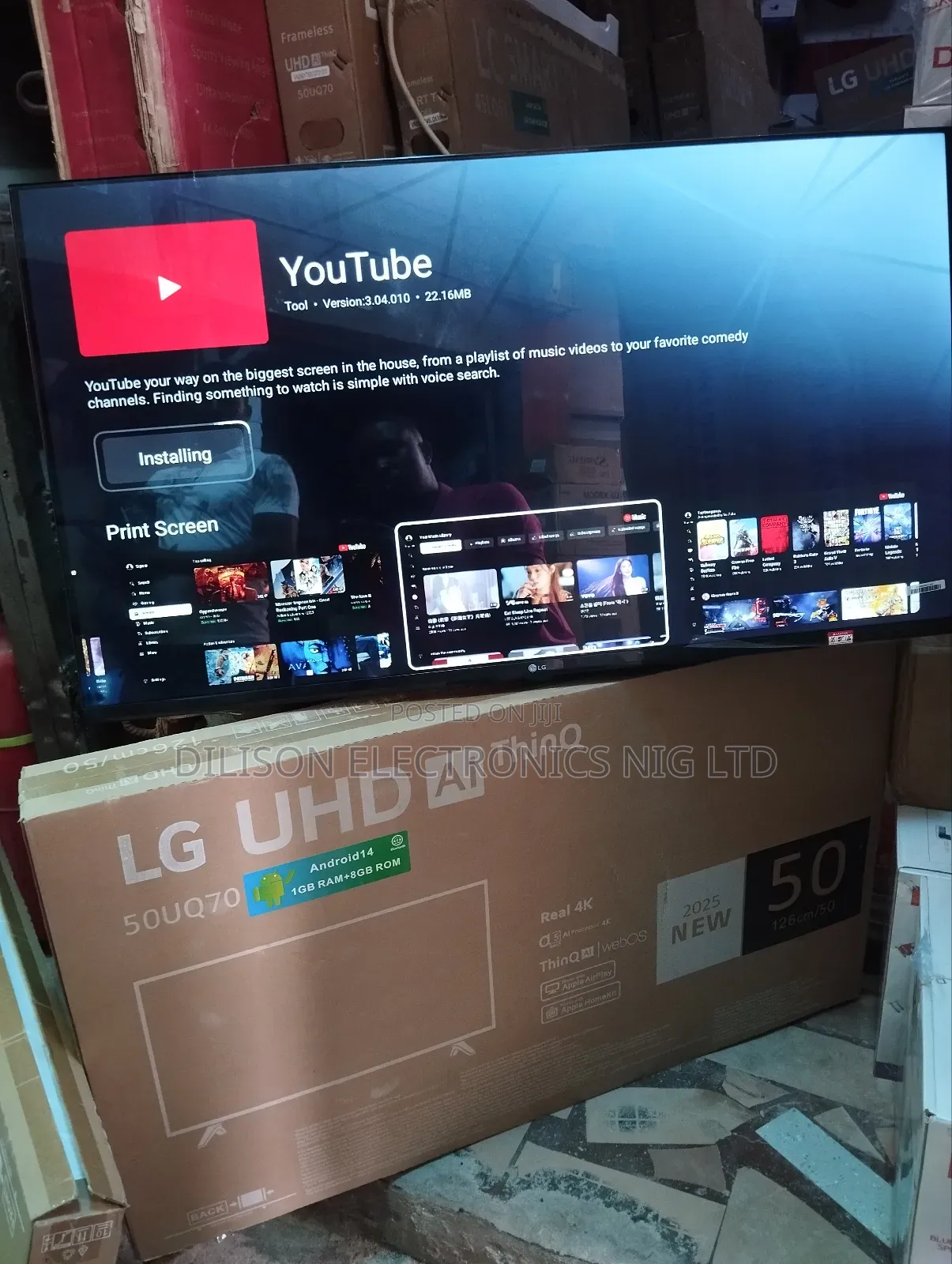 Lg 50inches Law Voltage Uhd Frameless Smart Watch Tv