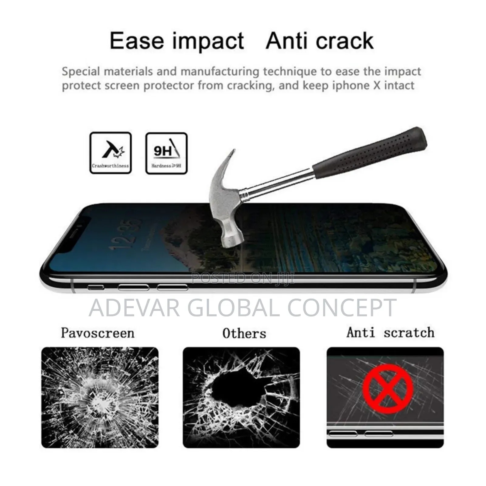 2pcs Anti-Spy Screen Protector for Huawei Y6p Tempered Glass