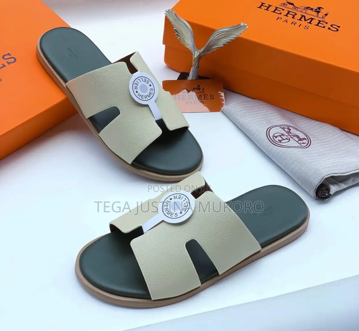 Hermes Luxury Men's Pam Slippers