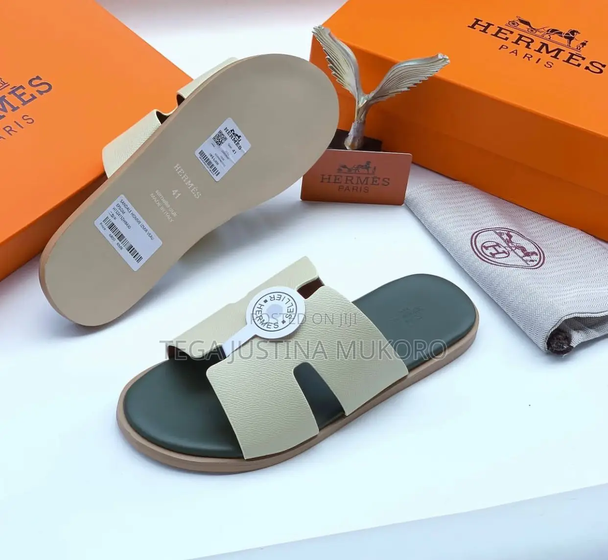 Hermes Luxury Men's Pam Slippers
