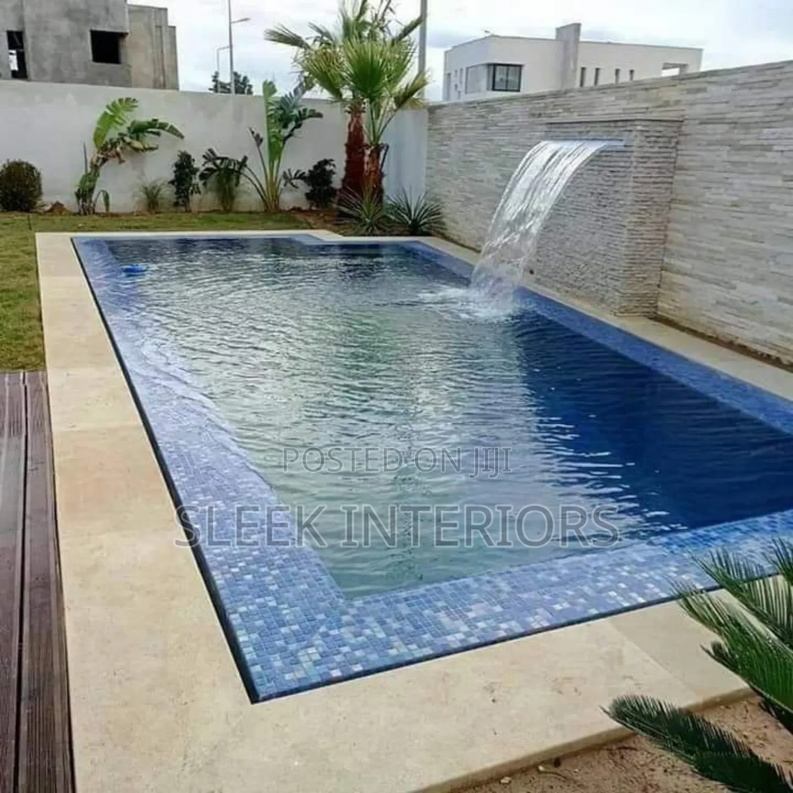 Swimming Pool With Fountain