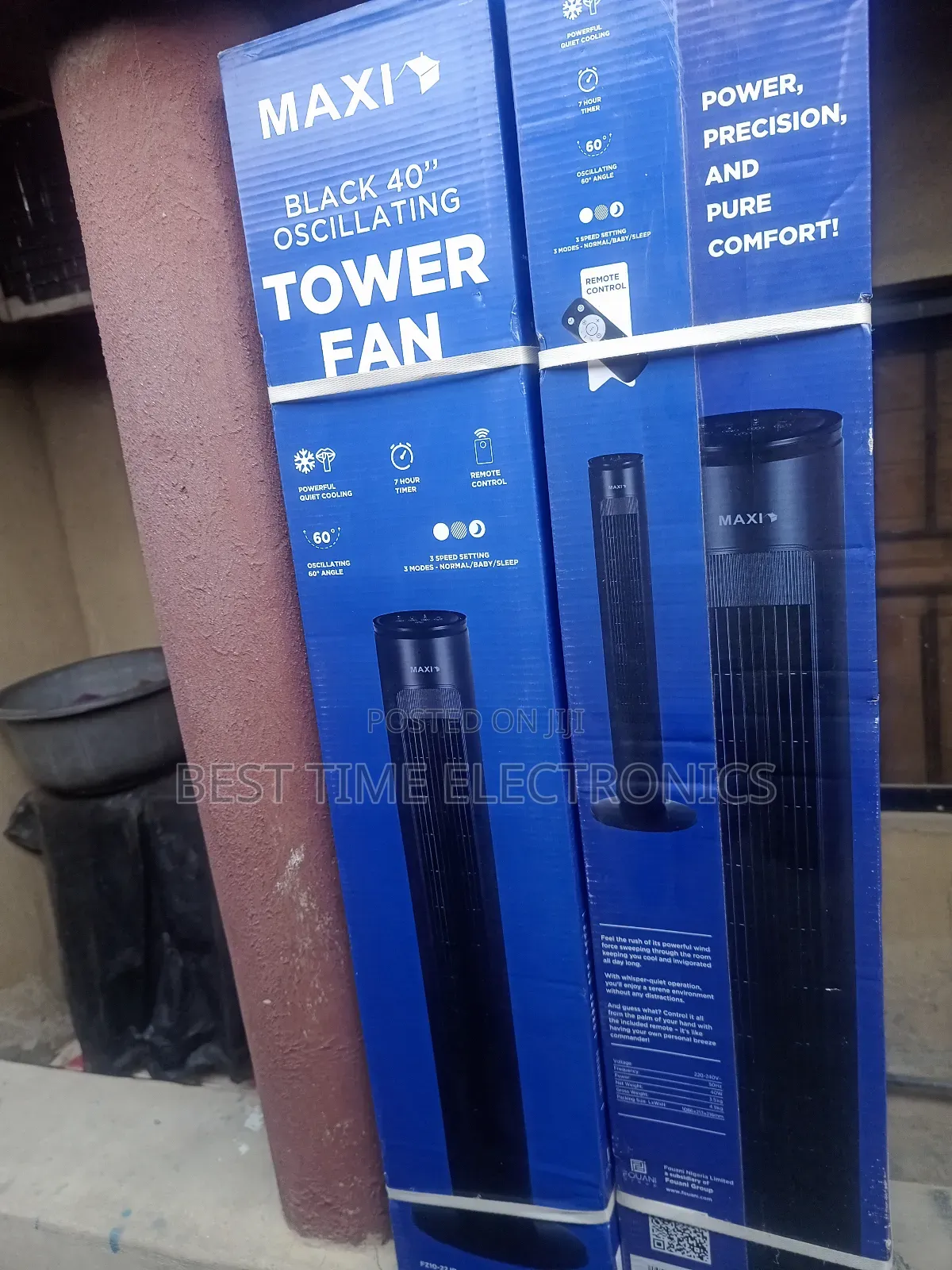 40" Maxi Oscillating Tower Fan