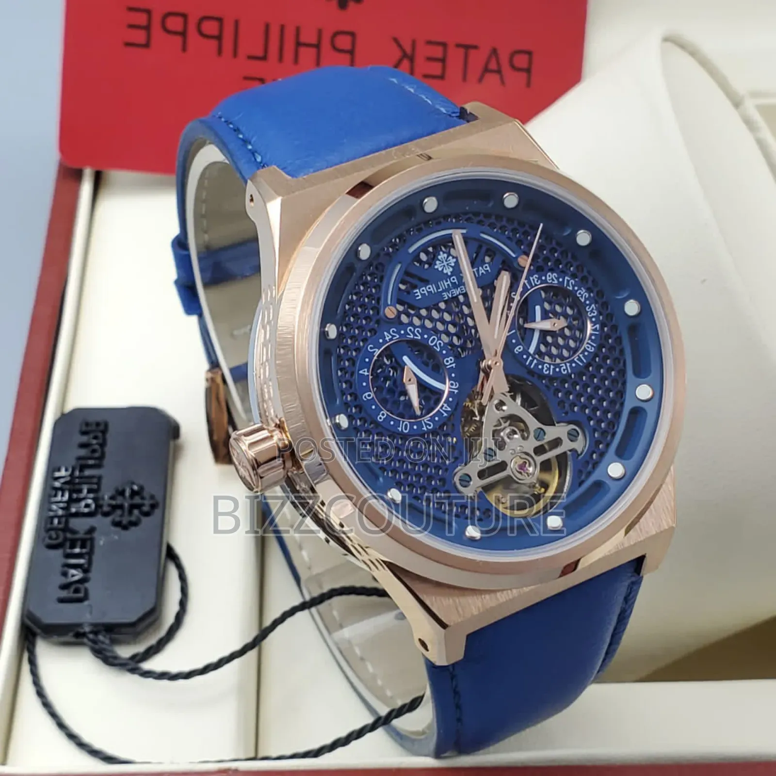 Original Patek Philippe Blue Genuine Leather Strap