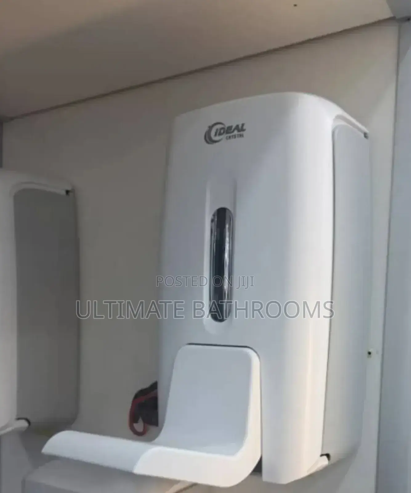 Ideal Manual White Plastic Soap Dispenser