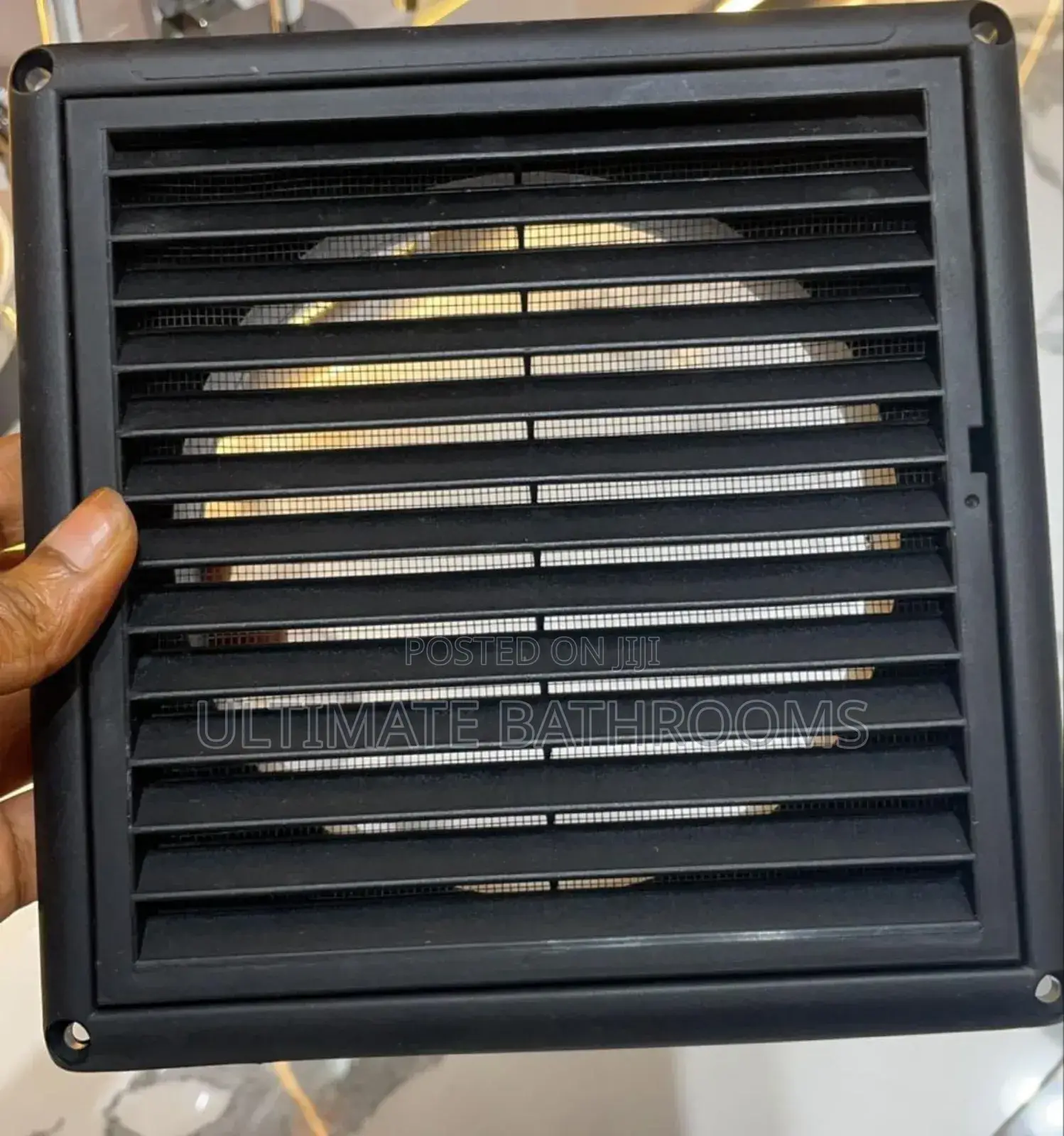 150mm(6") Black Ventilation Fan Cover