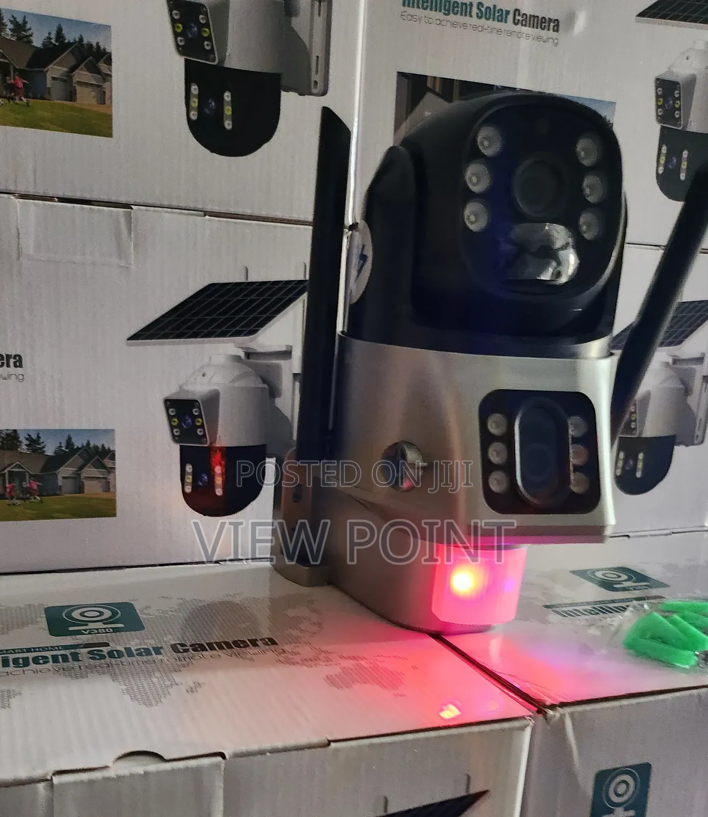 Dual Lens Solar Smart Auto 4g Simcard Cctv Camera