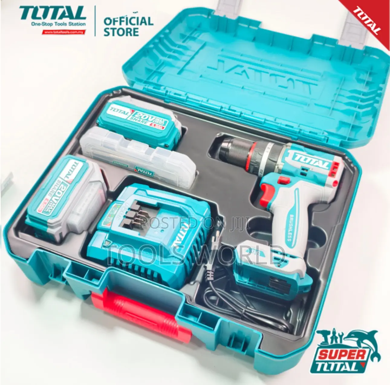 Total 20v Compact Brushless Impact Drill 96n.M