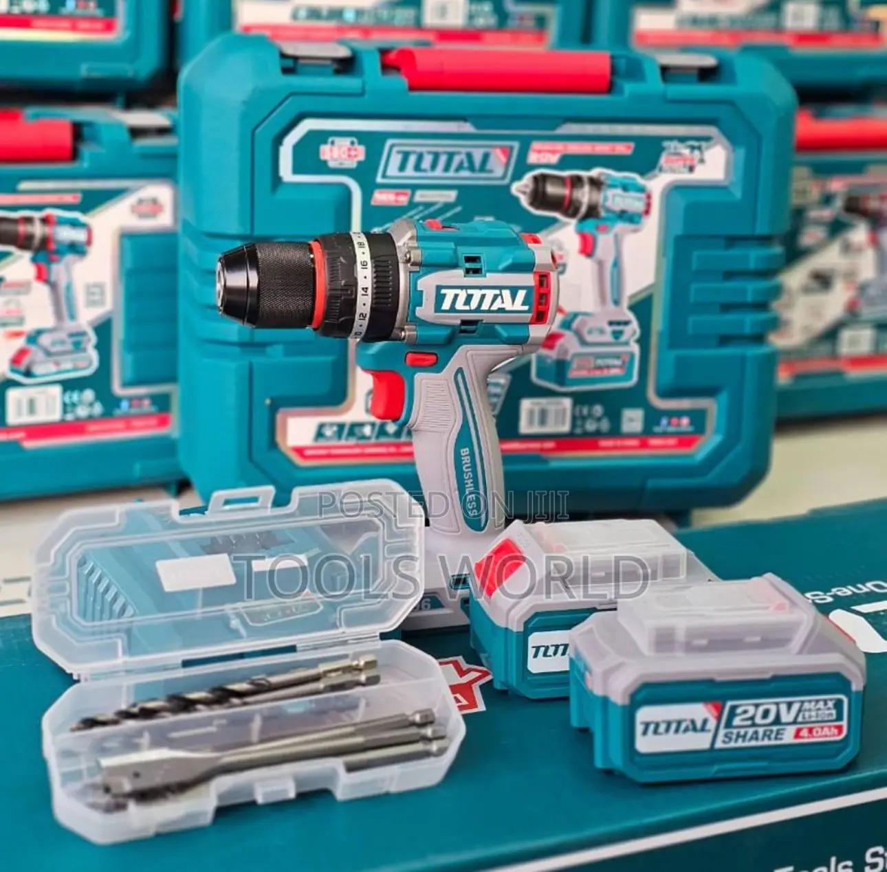 Total 20v Compact Brushless Impact Drill 96n.M
