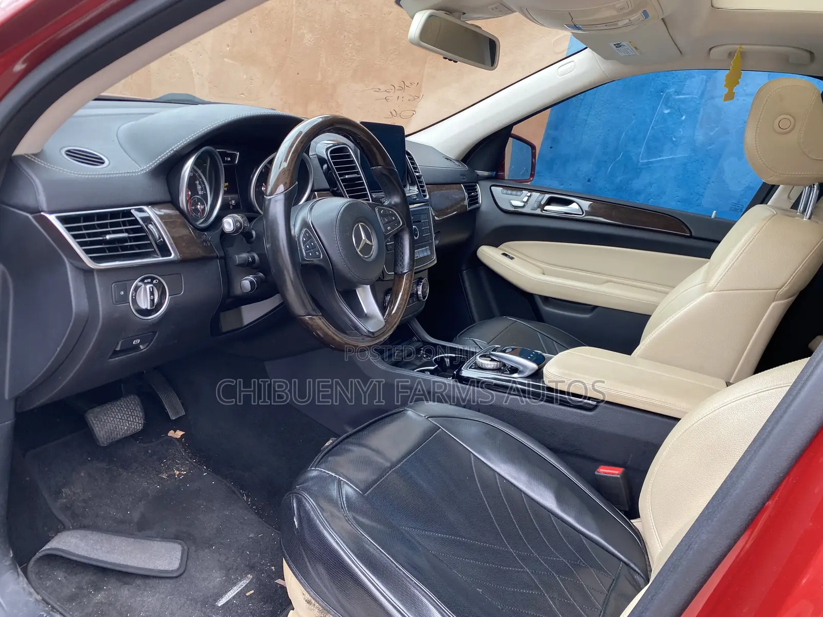 Mercedes-Benz GLS-Class GLS450 4MATIC 2018 Red