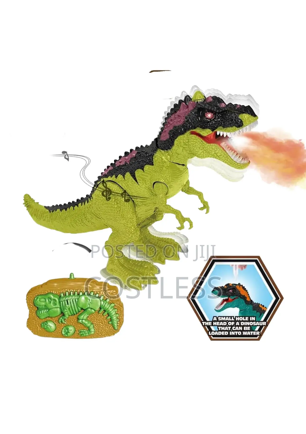 Remote Control Fire Dinosaurs Battery Operated Toy