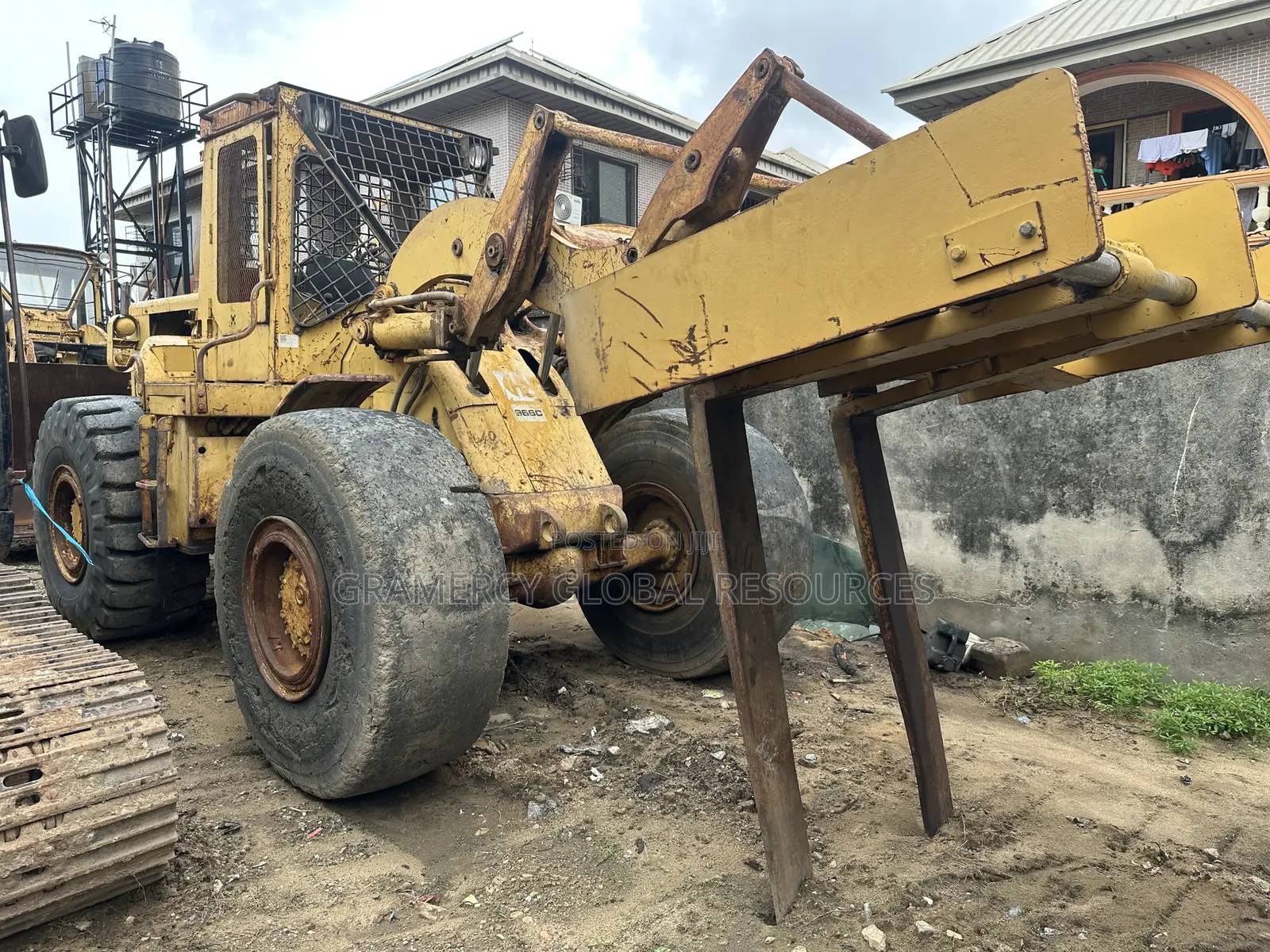 Foreign Used Cat 966c Loader With Forklift Attachment