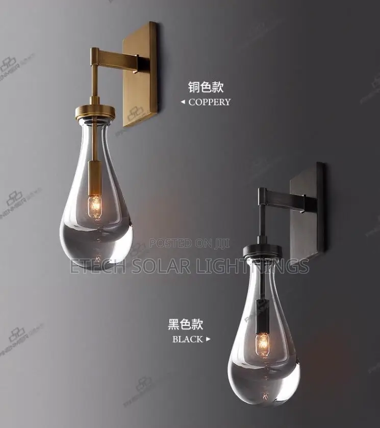 Post Modern Luxury Glass Living Room Bedroom Bedside Light