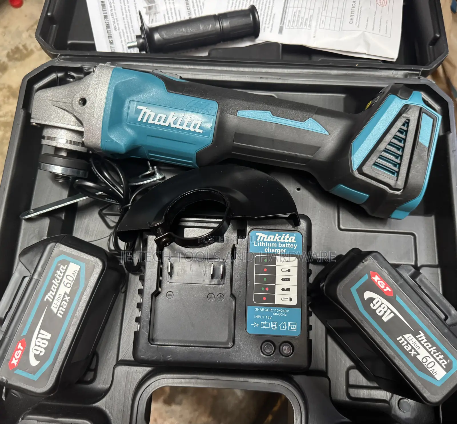 XGT 98v Li-Ion Cordless Makita Angle Grinder