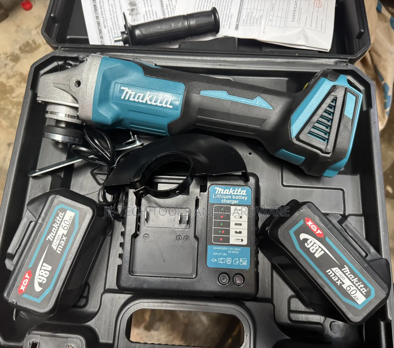 XGT 98v Li-Ion Cordless Makita Angle Grinder