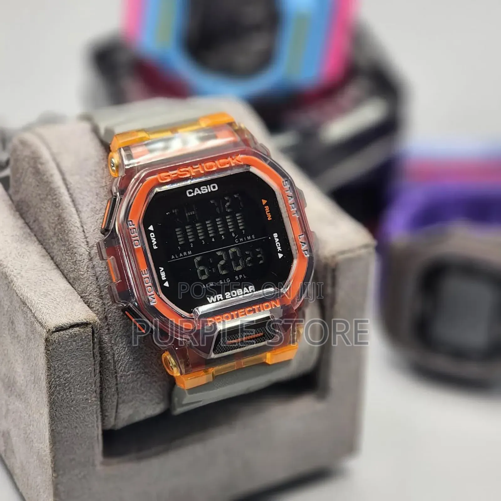 Gshock Digital-Unisex-Watches-Rubber-Strap