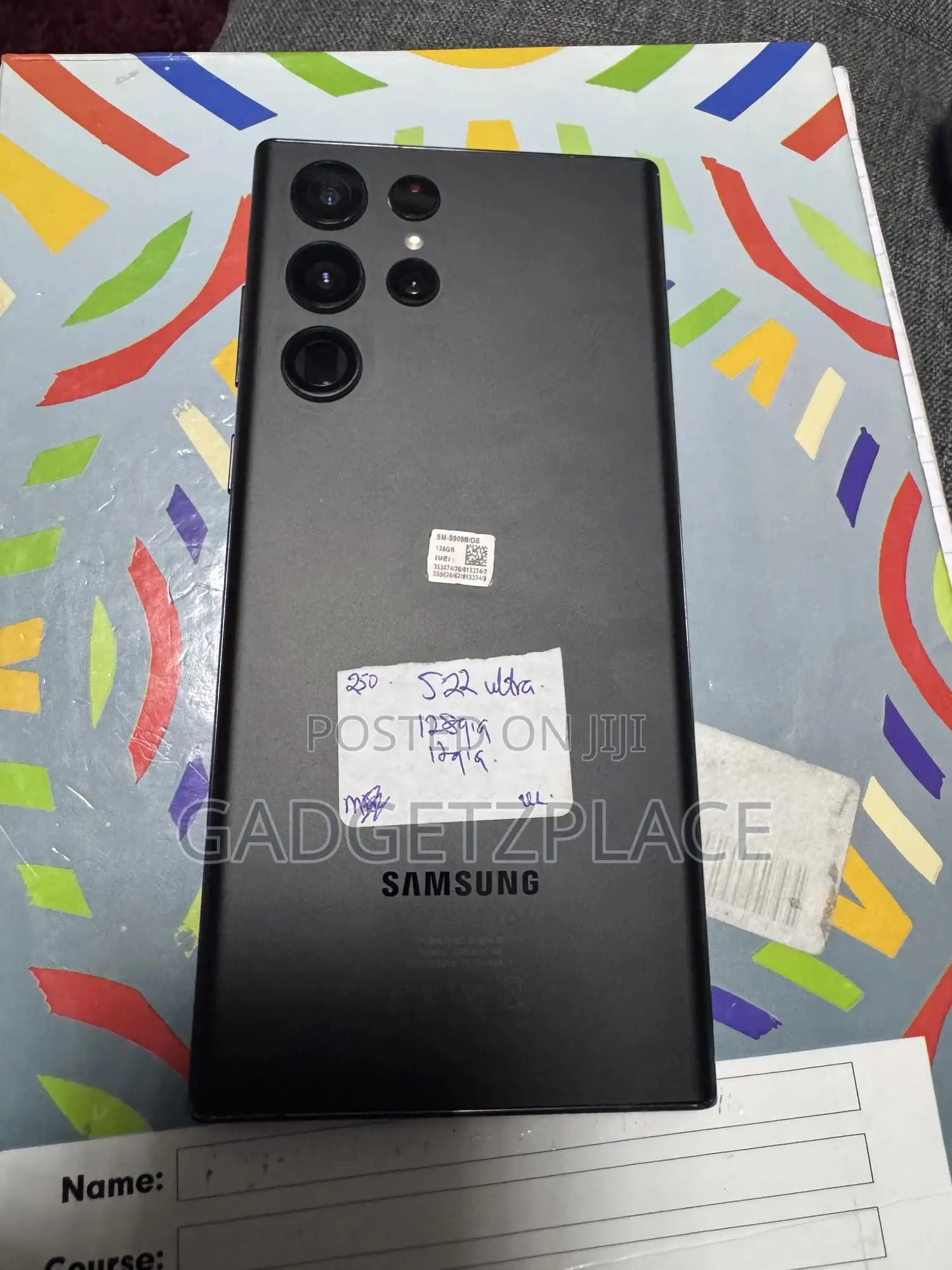 Samsung Galaxy S22 Ultra 5G 128 GB Black