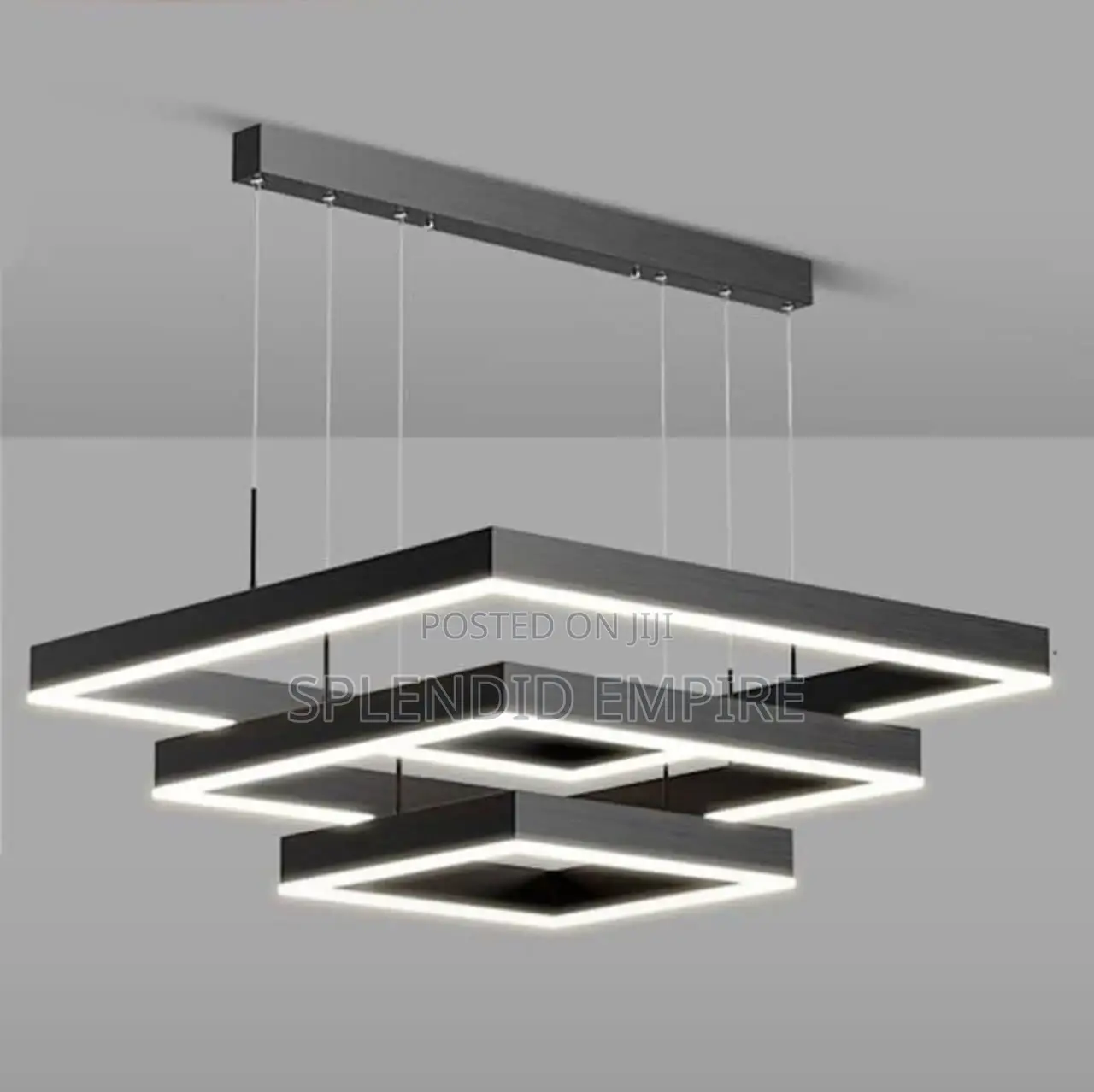 600mm 3 Square Luxury Chandelier Light